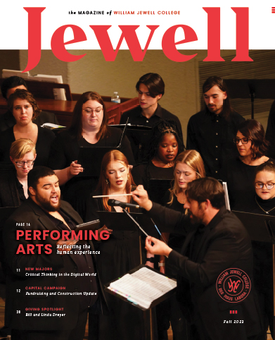 Magazine cover featuring a choir in concert