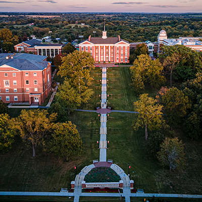 campus staircase to Jewell Hall